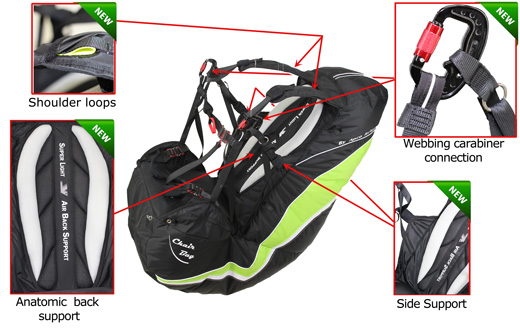 chairbag harness / backpack