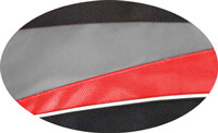 Silver / Red 