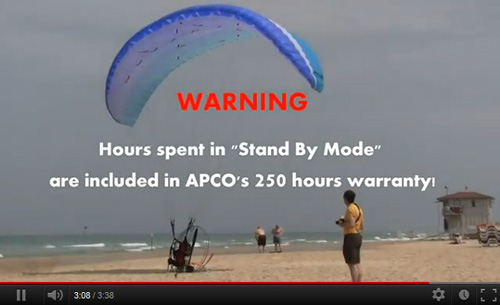 Lift :: all round P/M reflex wing :: Certification testing sequence